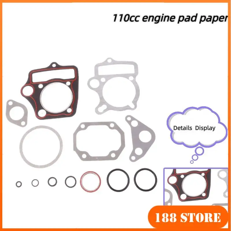 Newly Launched 110cc Horizontal Engine Gasket Set - Cylinder Piston Gaskets Fit Zongshen Kayo Dirt Pit Bikes & ATVs