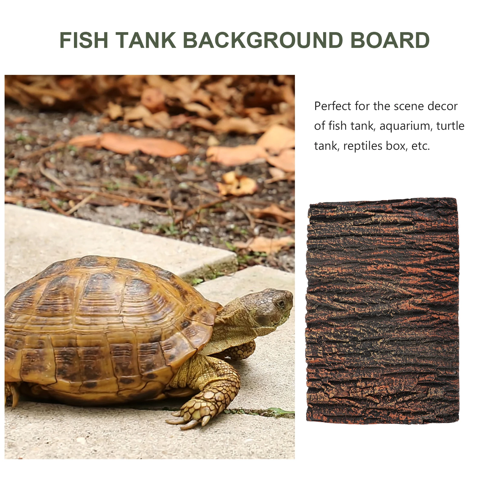 

Foam PU Large Fish Tank Background Board Turtle Aquarium Decorative Reptile Box L scape Shooting Simulated Rock Panel Pet
