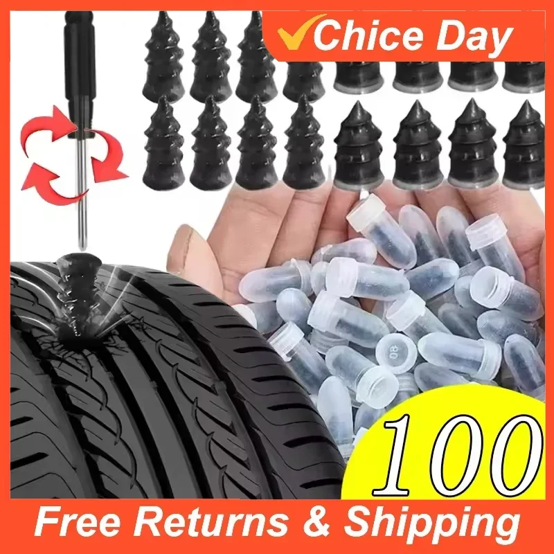 

Car Vacuum Tire Repair Rubber Nail Bicycle Tire Blowout Rubber Nail Universal Repair Tool Accessories 10/20/100/500pcs Amagi
