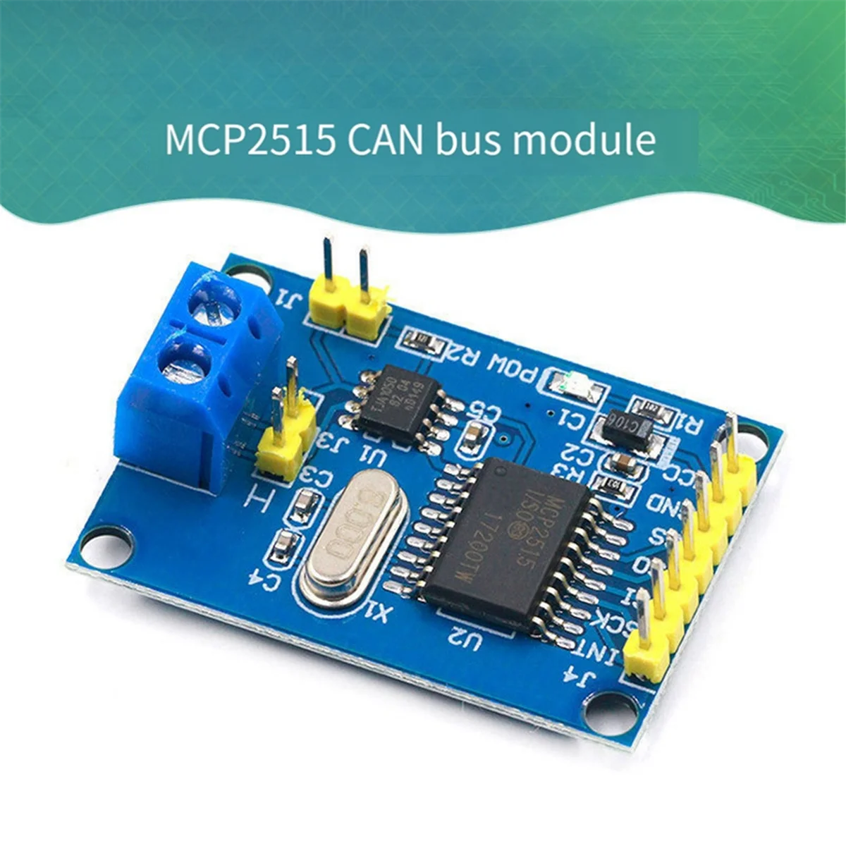 MCP2515 Modulo CAN Bus TJA1050 Ricevitore SPI per 51 Kit fai da te Programma microcontrollore Routine-AB01