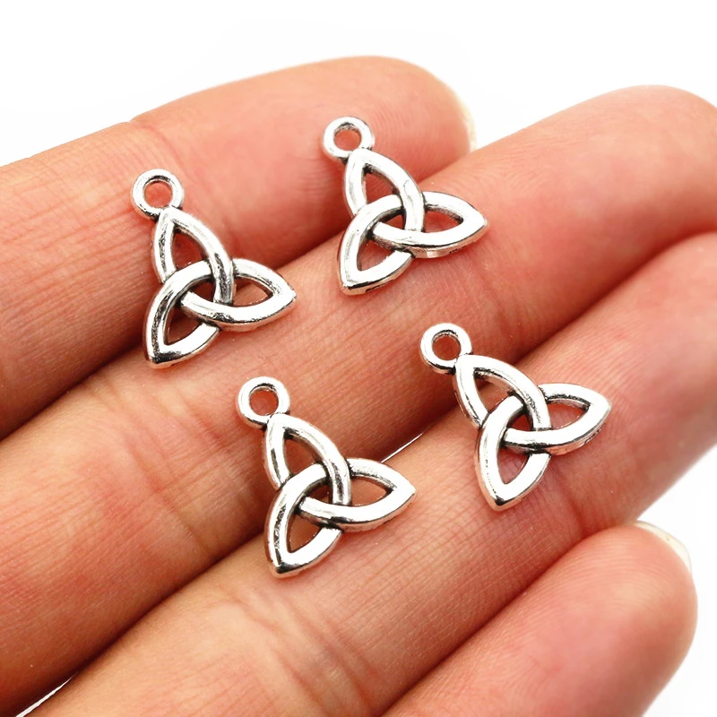 40 szt. 14x12mm antyczny posrebrzany stop mały Charms wisiorek DIY akcesoria akcesoria do bransoletki naszyjnik