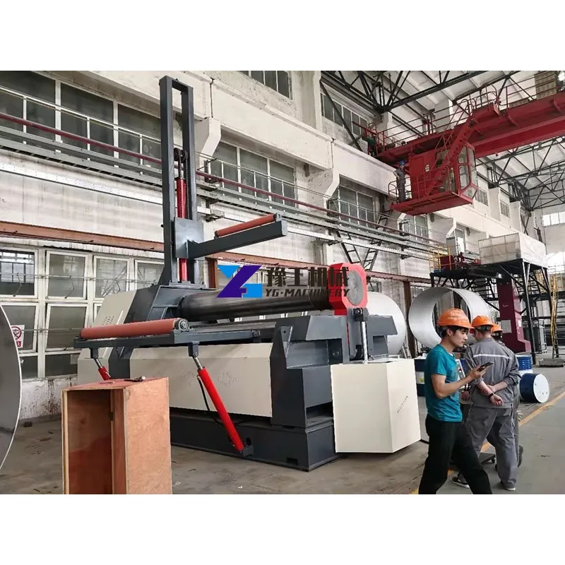 Steel Plate Bender 4 Rollers Plate Rolling Machine with CNC Power