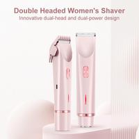 Wet Dry Electric Shaver Portable Electric Shaver for Women Rechargeable Ipx7 Waterproof Razor Trimmer for Face Body Bikini Area