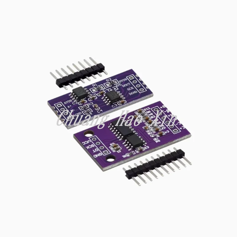 2pcs CS1237 CS1238 24 bit ADC module onboard TL431 external reference chip single and dual channel weighing sensor