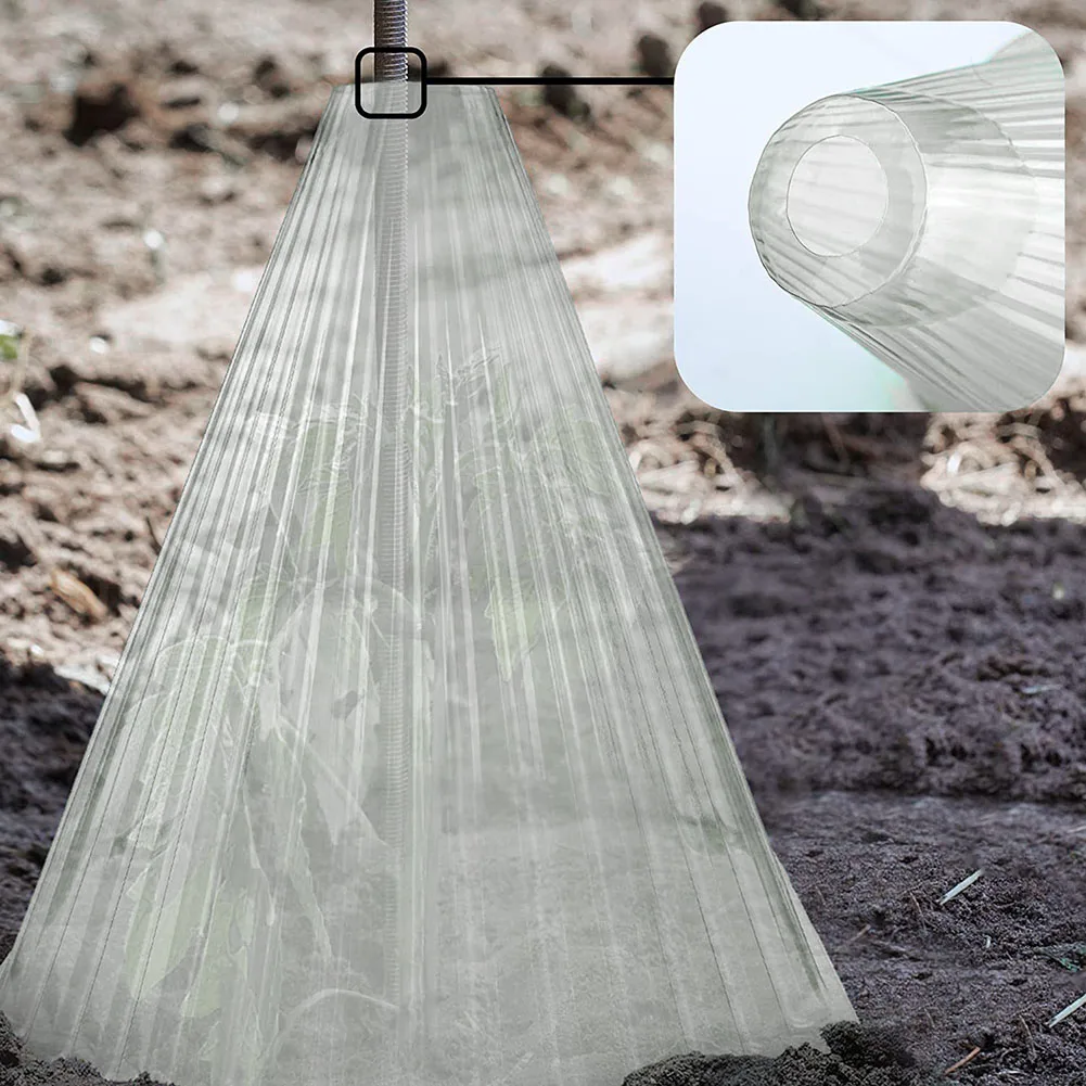 Plant Bell Cloches Protective Covers for Garden Plants Reusable Plastic Shields Against Frost Birds Snails and Weather Damage