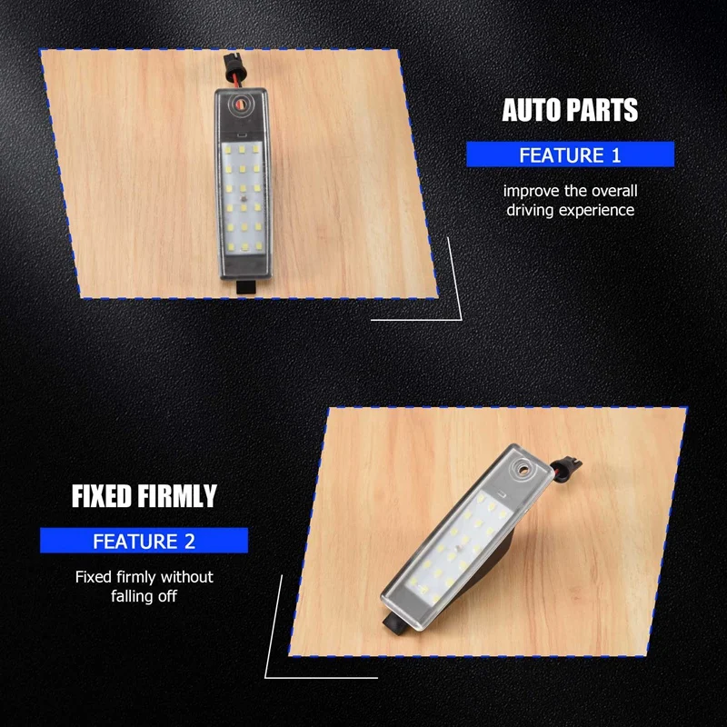 Branco LED Número License Plate Light Substituição, Toyota Hiace, Hi-Ace, H200, 2004-2012, Acessórios para carro