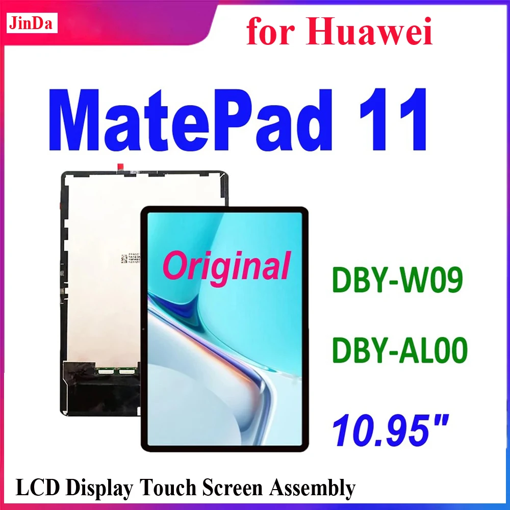 Оригинальный ЖК-дисплей 10,95 дюйма для Huawei MatePad 11, ЖК-дисплей DBY-W09 DBY-AL00 2021, сменный ЖК-дисплей с цифровым преобразователем сенсорного экрана в сборе