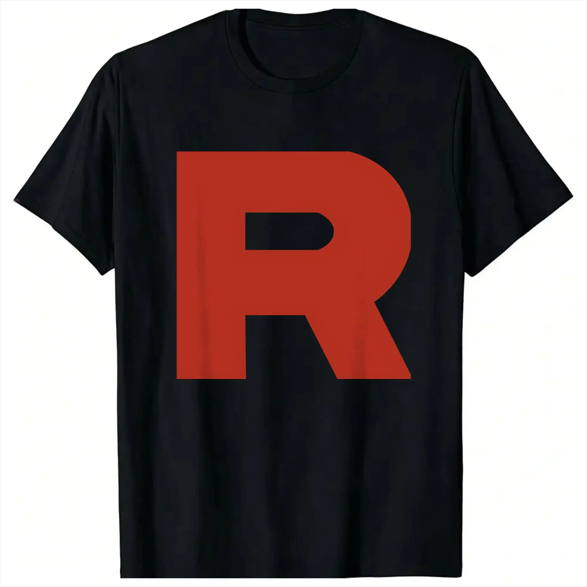 Men Women T Shirt Team Rocket R T-Shirts Popular Summer Tees Y2K Retro Loose Cotton Tops Gift