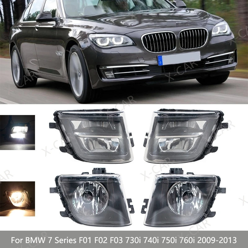 Lampu kabut Bumper depan, lampu kabut Halogen LED 2011 untuk BMW 7 Series F01 F02 F03 730i 740i 750i 760i 2014-63177311287