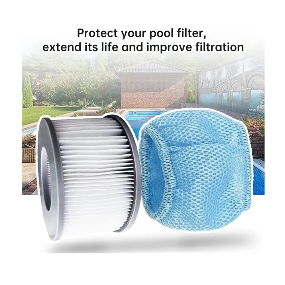 Protective Nets Mesh Cover for MSpa Inflatable Pools Hot Tub Filter Fit for 2020 MSpa FD2089 Swimming Pools Spa Supplies