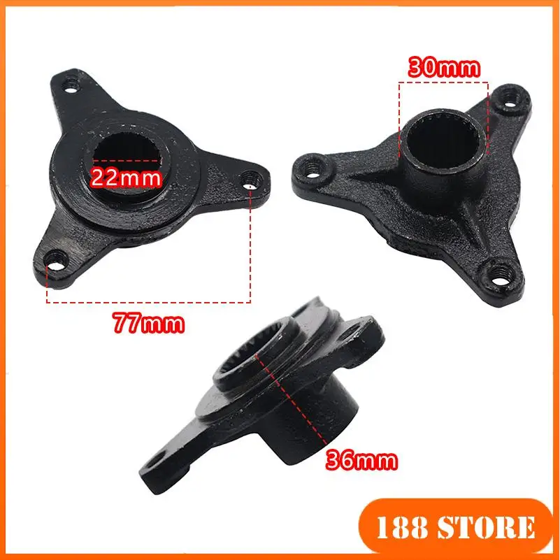 17 Teeth 3 Hole Rotating Flange for For Xiaomi Electric Vehicle ATV Modified Beach Car Hub Seat Rear Wheel Drum Core Fixed Seat