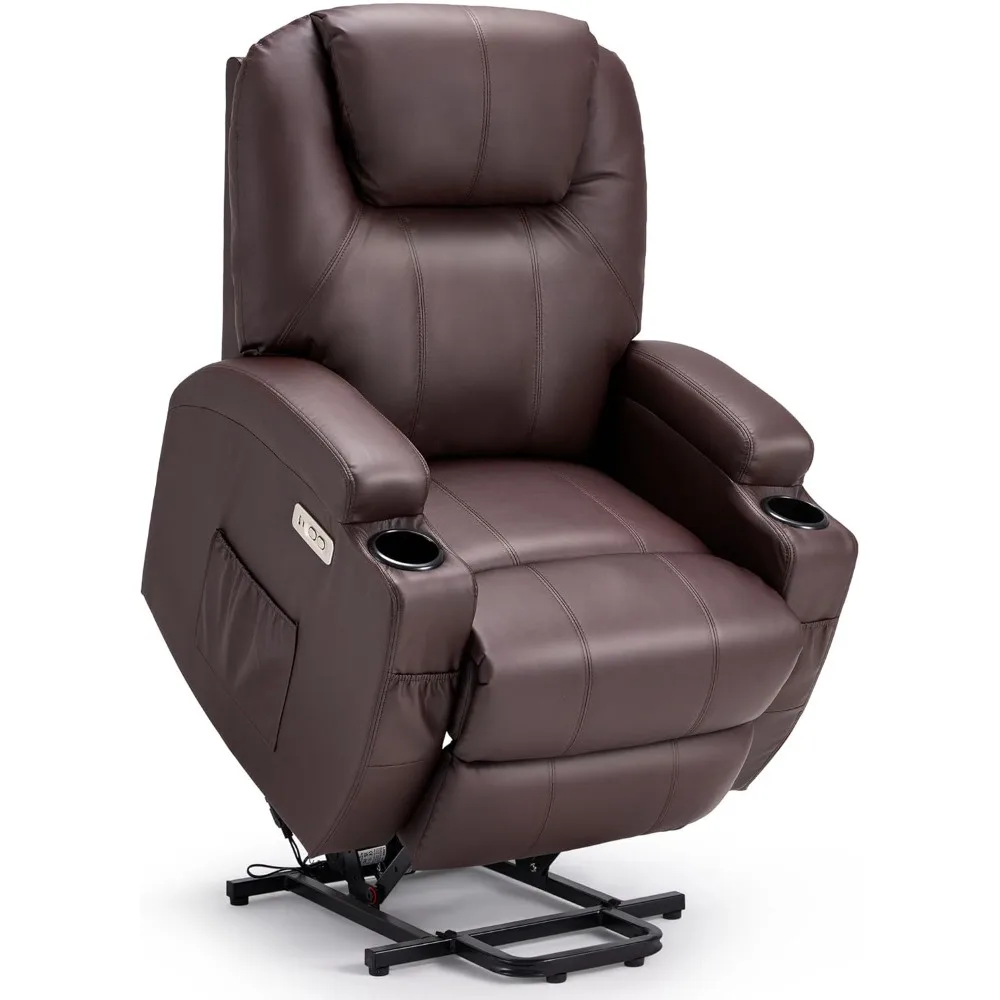 

Power Lift Recliner Chair for Elderly, Electric Lift Chair Sofa with Side Pockets, USB & Type-C Ports, Cup Holders