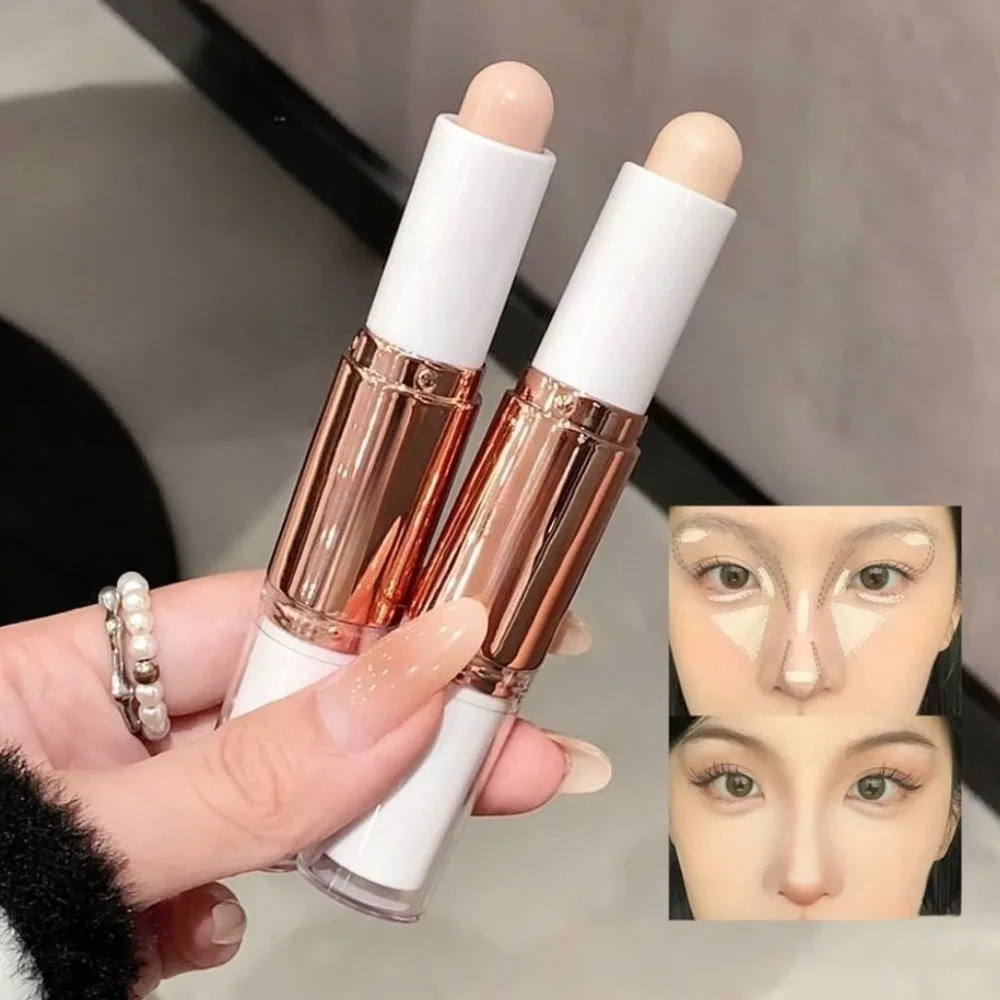 2 in 1 Dual Head Highlight Contouring ปากกา Double-ended Highlighter Stick คอนซีลเลอร์ Contour Stick V Face สามมิติ