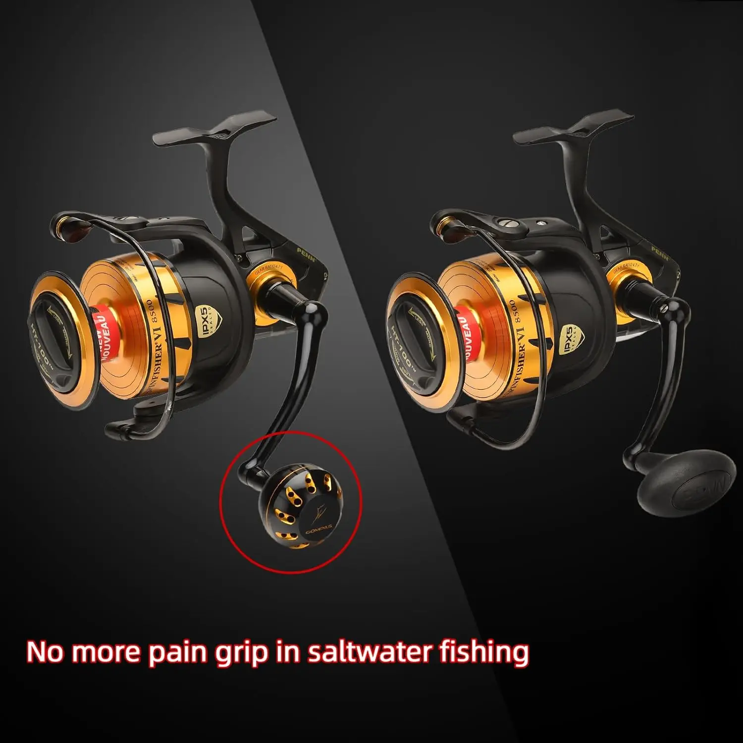 GOMEXUS manija para carrete Penn Spinfisher VI VII Slammer III IV - imagen 2