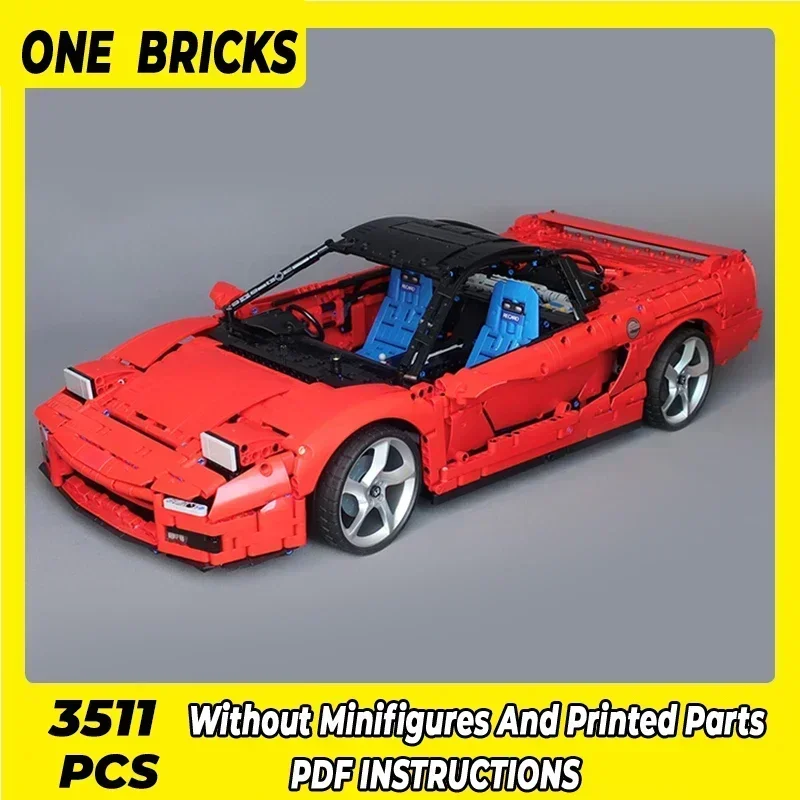 

Moc строительные кирпичи, классическая модель суперкара, Speed Champion NSX 1:8, технология, модульные блоки, подарок, рождественские игрушки, наборы «сделай сам», сборка