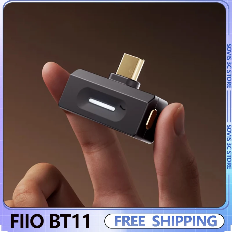 

FiiO BT11 Bluetooth 5.4 Type-C передатчик для мобильных устройств/игровых консолей с поддержкой беспроводных наушников LDAC/AptX Adaptive/Low Latency