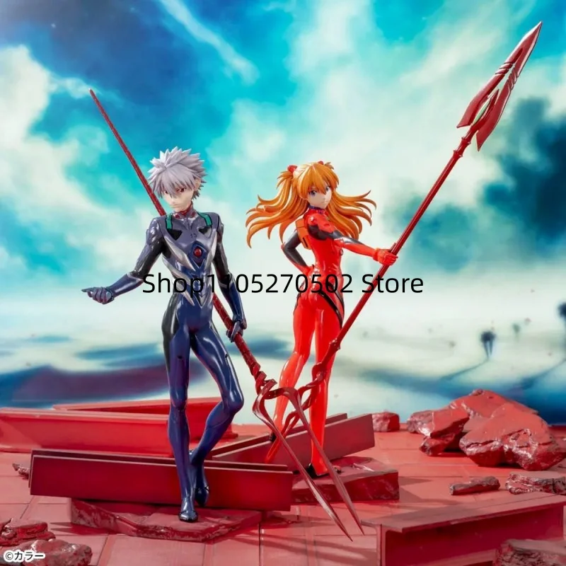 En Stock Original Sega nuevo siglo Evangelion Luminasta Asuka Longinus Spear figuras de Anime figura de acción modelo de juguete