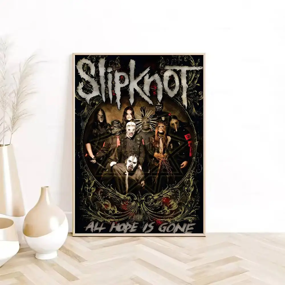 لعبة S-SlipKnotS B-Band شعار R-Retro ملصق HD لزجة جدار مقاوم للماء غرفة المعيشة المنزلي غرفة نوم النوم بار الديكور الجمالي #4