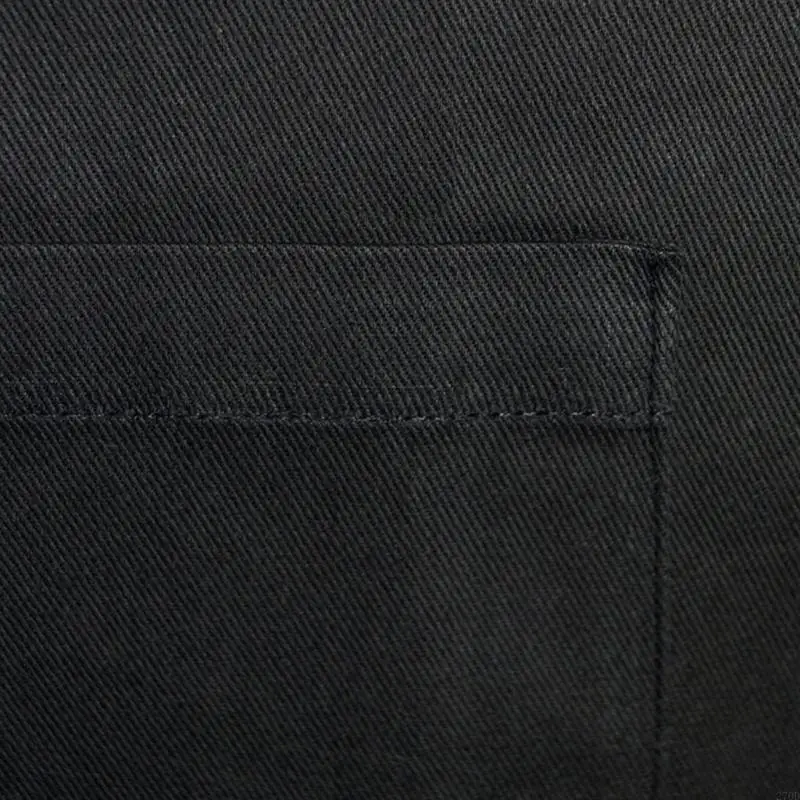 270D unisex czarne fartuchy, 3 kieszenie regulowany fartuch na szelkach szefowie kuchni fartuchy kuchenne