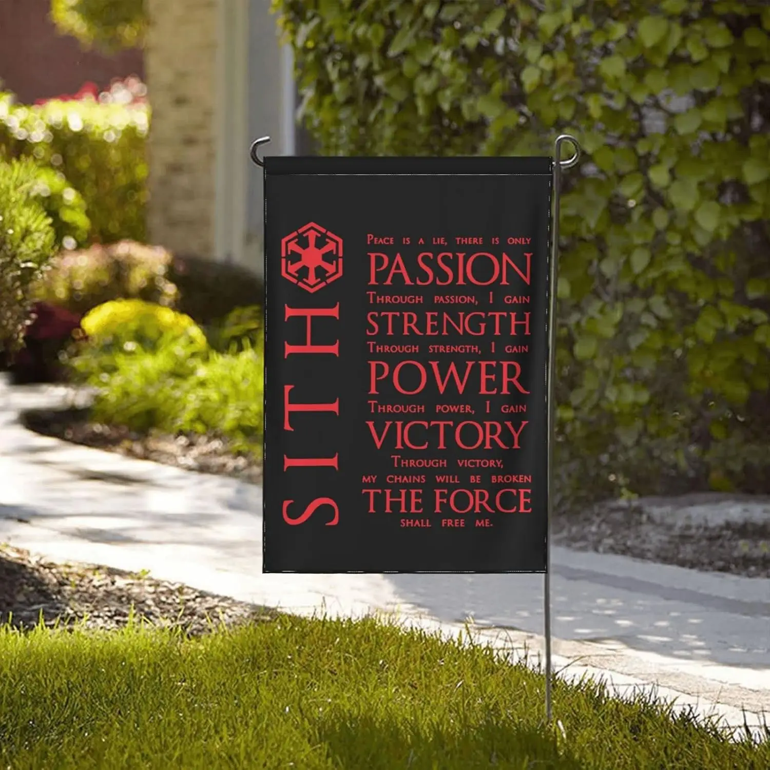 The Sith Code Garden Flag 12x18 Inch Double Sided Small Flags for Outside Yard Outdoor LLE