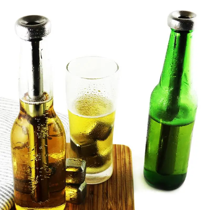 Beer Cooling Rod Portable Wine Bottle Cooler Stick Stainless Steel Beer Chiller Sticks Wine Chilling Rod Leakproof Easy To Use