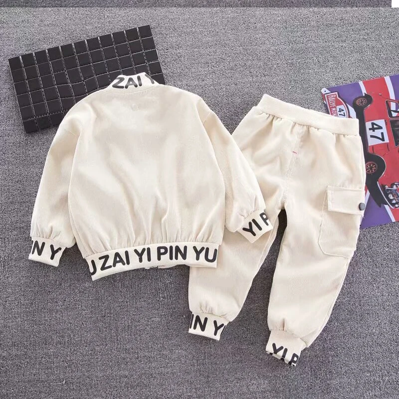 Fashion Boys Clothing Spring Autumn Patchwork Long Sleeve Sets 1 2 3 4 6 Years Teenagers Children Sports Clothing Jacket