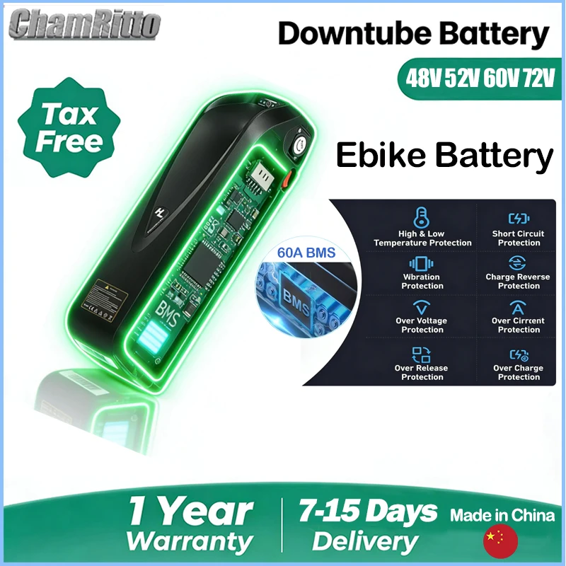 

36v 48v 52v 60v 72v 20 24ah 40 50ah 60ah Hailong Batterie Velo Electrique Ebike Bateria 30ah Cham-rider Akumulator 2000w Battery