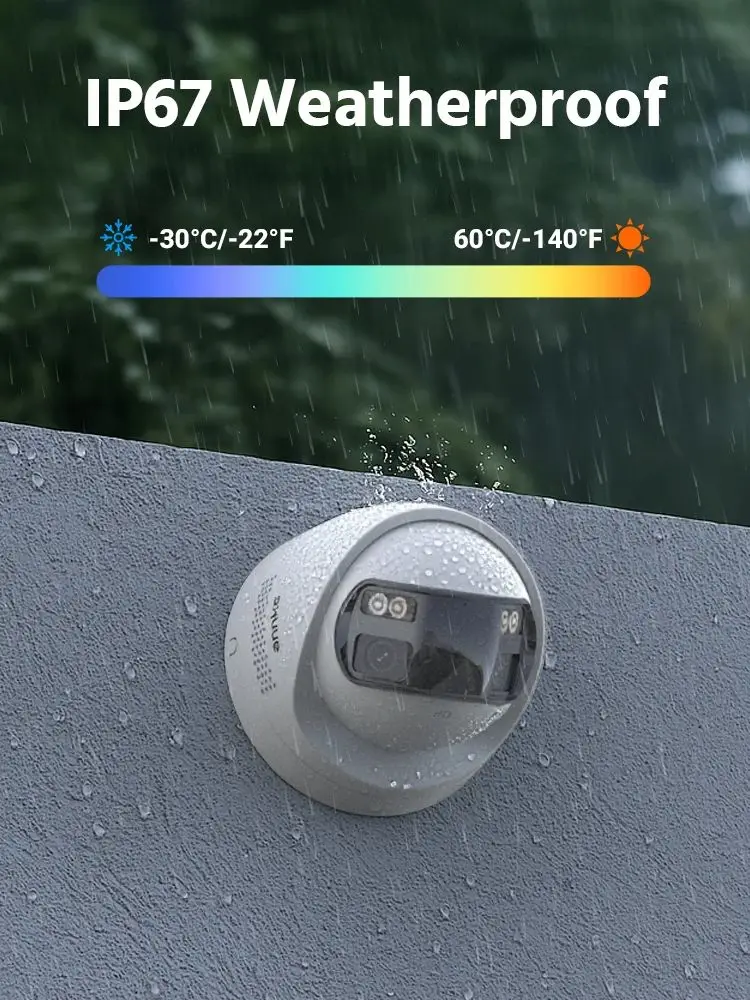 ANNKE 8 MP camerabeveiliging Dubbele lens Menselijke detectie Tweerichtingsaudio 180 °   Brede kijkhoek Panoramische Poe IP-camera met dubbele lens - afbeelding 2