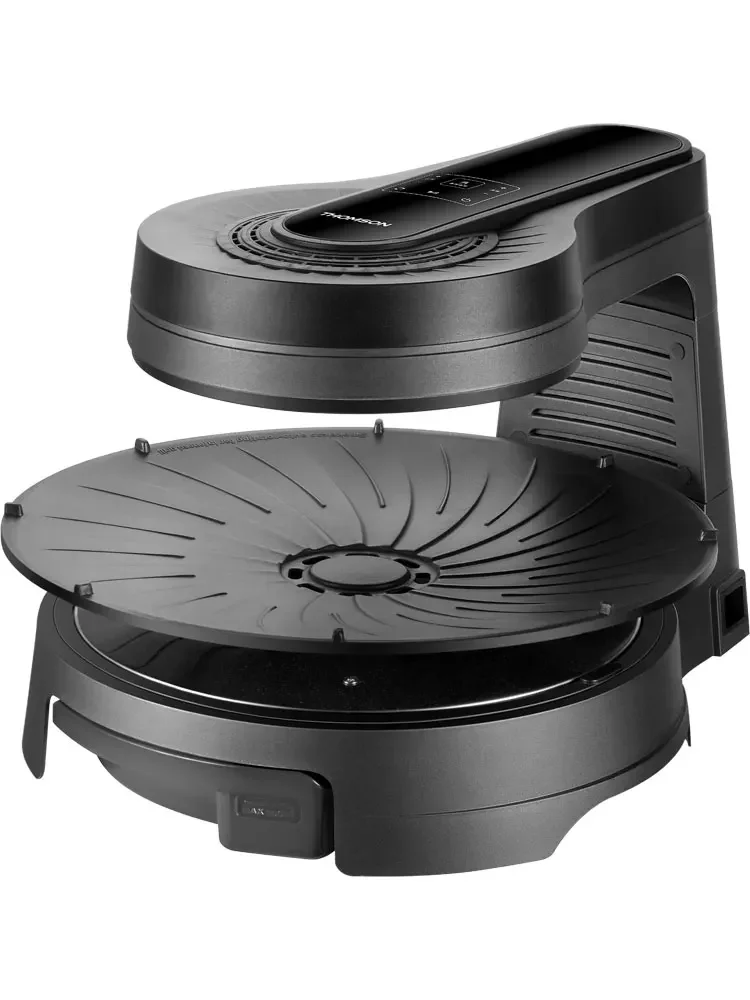 Smokeless electric barbecue grill household rotating electric grill pan indoor grill multi-function fully automatic