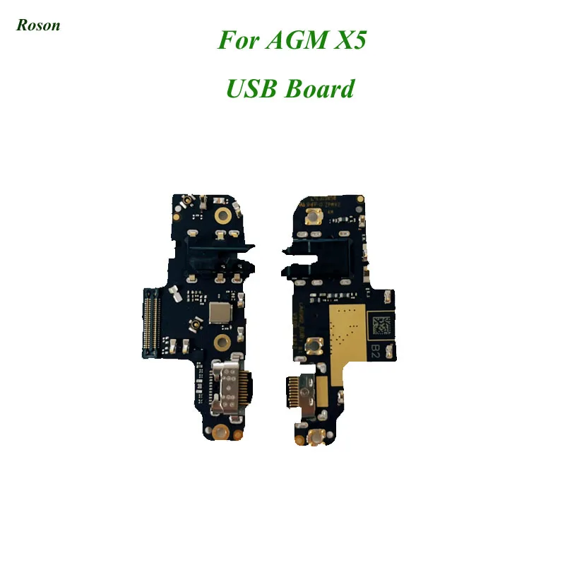 Roson For AGM X5 USB Plug Charge Board USB Charger Plug Board Module For AGM X5 Mobile Phone Repairing Fixing Replacement