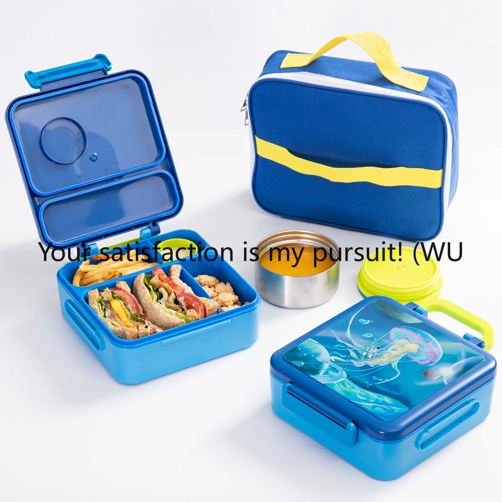 ZOCI-Portable Children's Lunch  Food Grade Plastic Lunch Box Student Lunch Box High Value Fresh Bento Box
