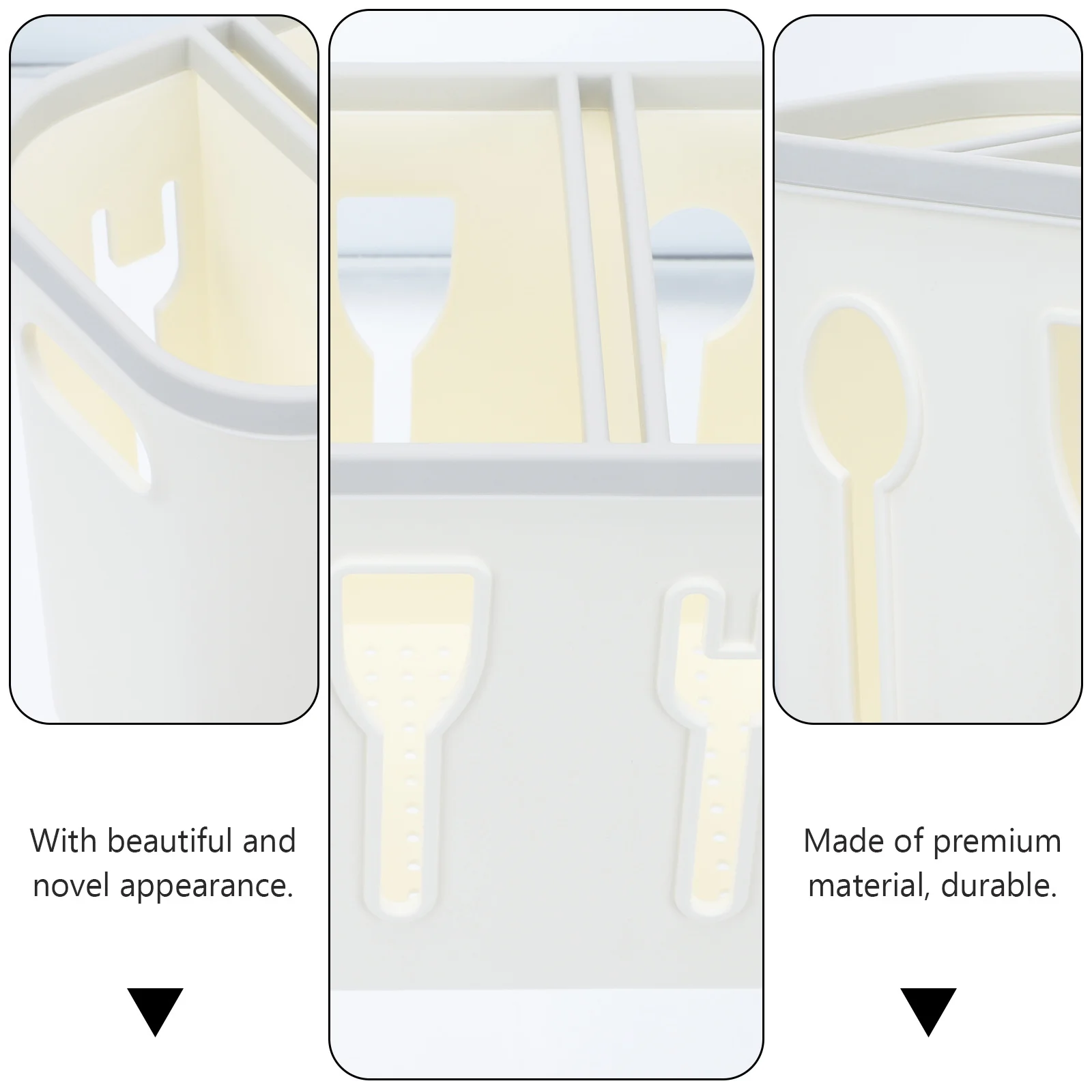 

1pc Chopstick Storage Box Kitchen Organizer Countertop Utensil Holder Chopsticks Draining Rack Cutlery Organizer Flatware