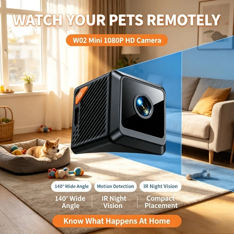 Infrared Night‑vision W02 Device, Wide View Lens Used for Study‑room Private Space Guarding