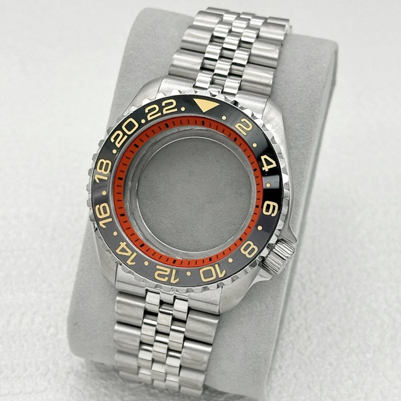 42mm SKX Case SKX007 Watch Case Bracelet Domed Double-Layer Sapphire Crystal NH36 Case Fit NH35 NH36 4R 7S Movement 28.5mm Dial