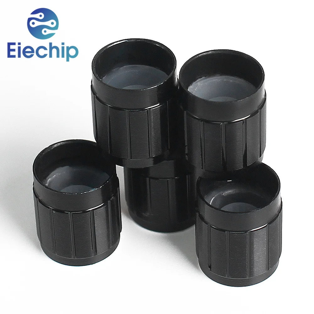 10PCS 15*17mm Potentiometer Knob Cap Black Aluminum Alloy Knob Caps Electronics kit for WH148