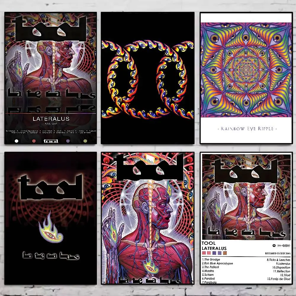 أداة الفرقة Lateralus ملصق معرض يطبع ذاتية اللصق ديكور المنزل الديكور صور مطبوعة للحوائط غرفة المعيشة ملصق