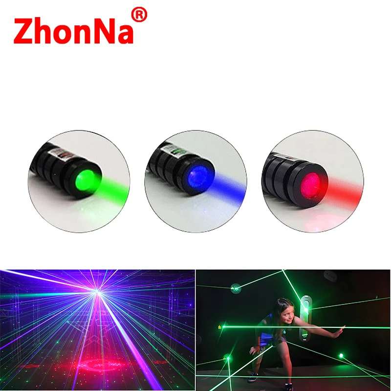 

RGB Green Coarse Beam Laser Module for Escape Room Games, 3 Lighting Modes DC12V, Indoor Stage Lighting Effect, Party Projector