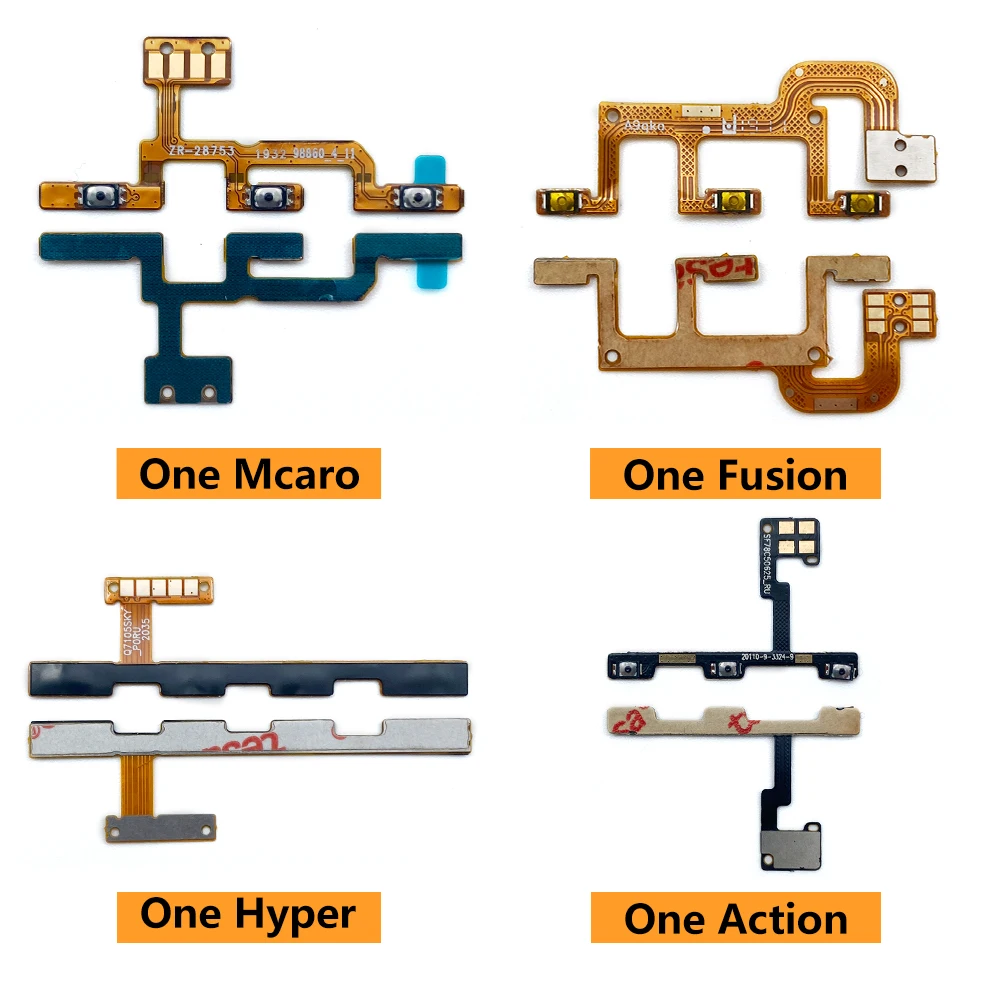 Power On Off Volume Side Button Key Flex Cable For Motorola Moto One Fusion Plus Action Hyper Macro Vision Zoom One 5G