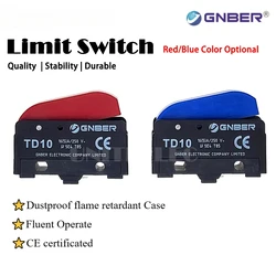 Microswitch Iron Switch GNBER Push Type Switch 250VAC 15A Reset Inching Switch TD10