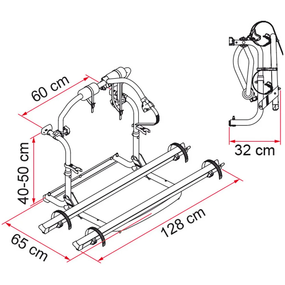 RV Car Bicycle Rack Rear Hanger Car Rear New Quanshun Datong Car FIAMMA RV Accessories