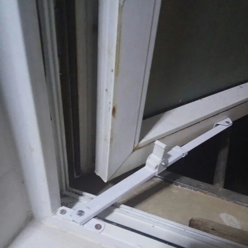 PVC window wind support retractable casement window support rod push-out window limiter safety buckle door and window wind suppo