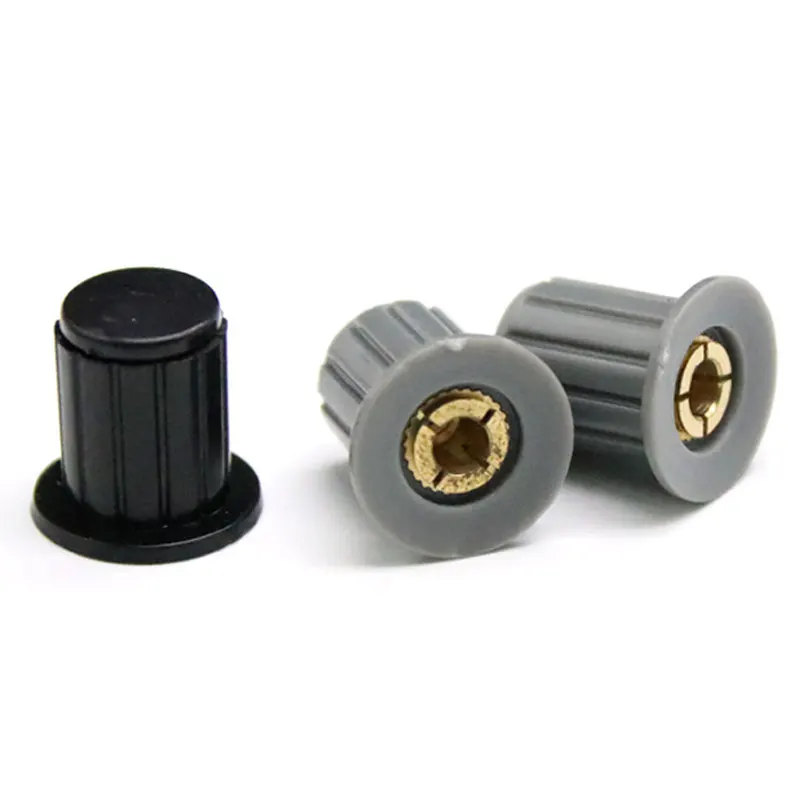 2/5/10 قطعة مقبض الجهد قابل للتعديل أسود رمادي 4 مللي متر إدراج ضياء. غطاء مقاييس الجهد السلكي لـ WXD3-13 WXD3-12 3590S