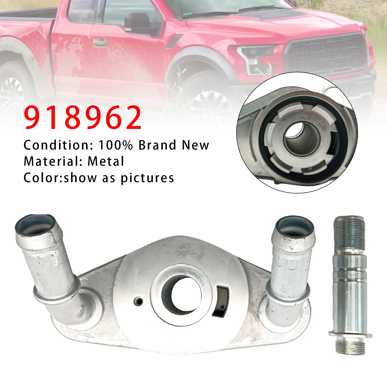 

Масляный радиатор двигателя Artudatech 918962 для Ford F-150 2011-2015 2016 2017 2018 2019 2020 Lincoln Mark LT 5.0L V8 BL3Z6A642B