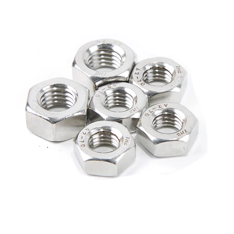 M1 M1.2 M1.4 M1.6 M2 M2.5 M3 M3.5 M4 M5 M6 M8 M10 M12 M16 M20 M22 M24 DIN934 304 Stainless Steel Hex Hexagon Nut