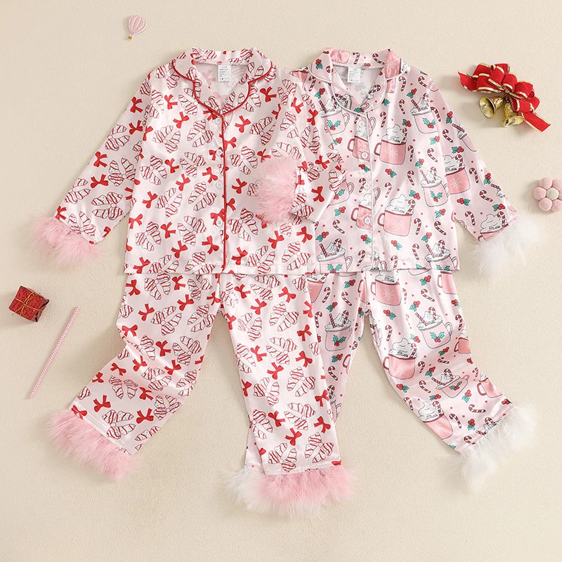 Toddler Baby Girl Christmas Pajamas Set