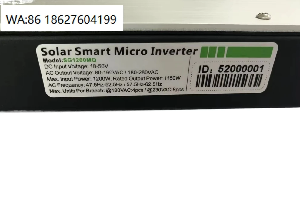 1000W 1200W 1400W Grid-Tied Micro Solar Inverter Waterproof MPPT Household PV Power Generation System