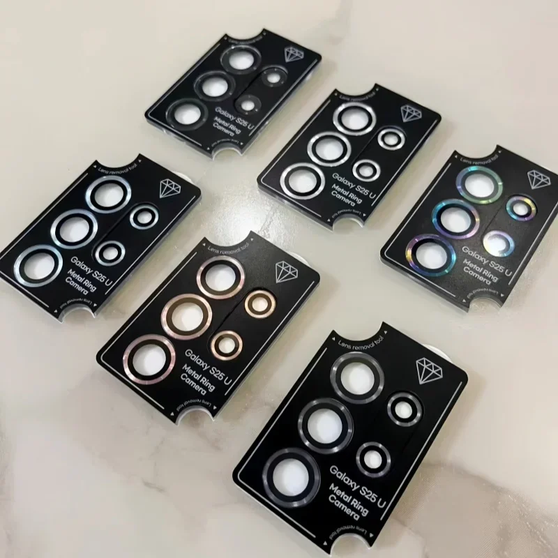 زجاج عدسة معدني لهاتف سامسونج جالاكسي S25 Ultra S23 Plus S25+ واقي عدسة مجهز بمحدد لغطاء عدسة الكاميرا S24Ultra #5