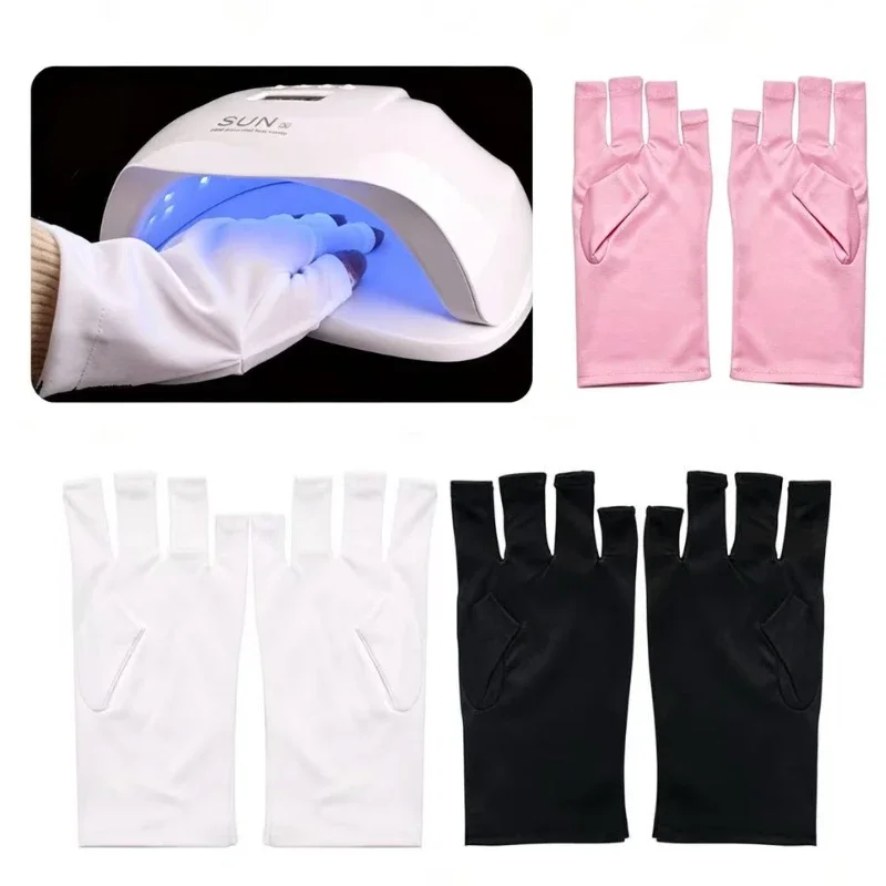 Nail Art UV Protection Gloves Anti-UV Radiation Gel LED Lamp Hand Protector For Nail Art Gel UV LED Lamp Tool