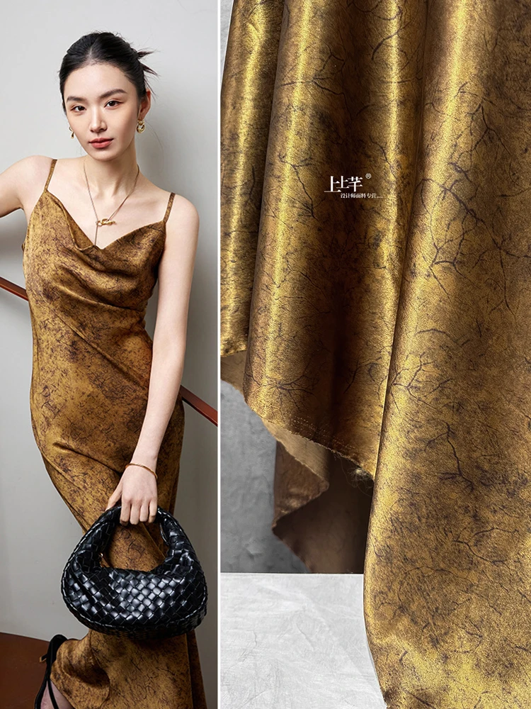 

Ацетатная ткань, модный дизайн для шелковистых платьев, рубашек, ремешков для одежды, шитья своими руками, оптовая продажа ткани на метр