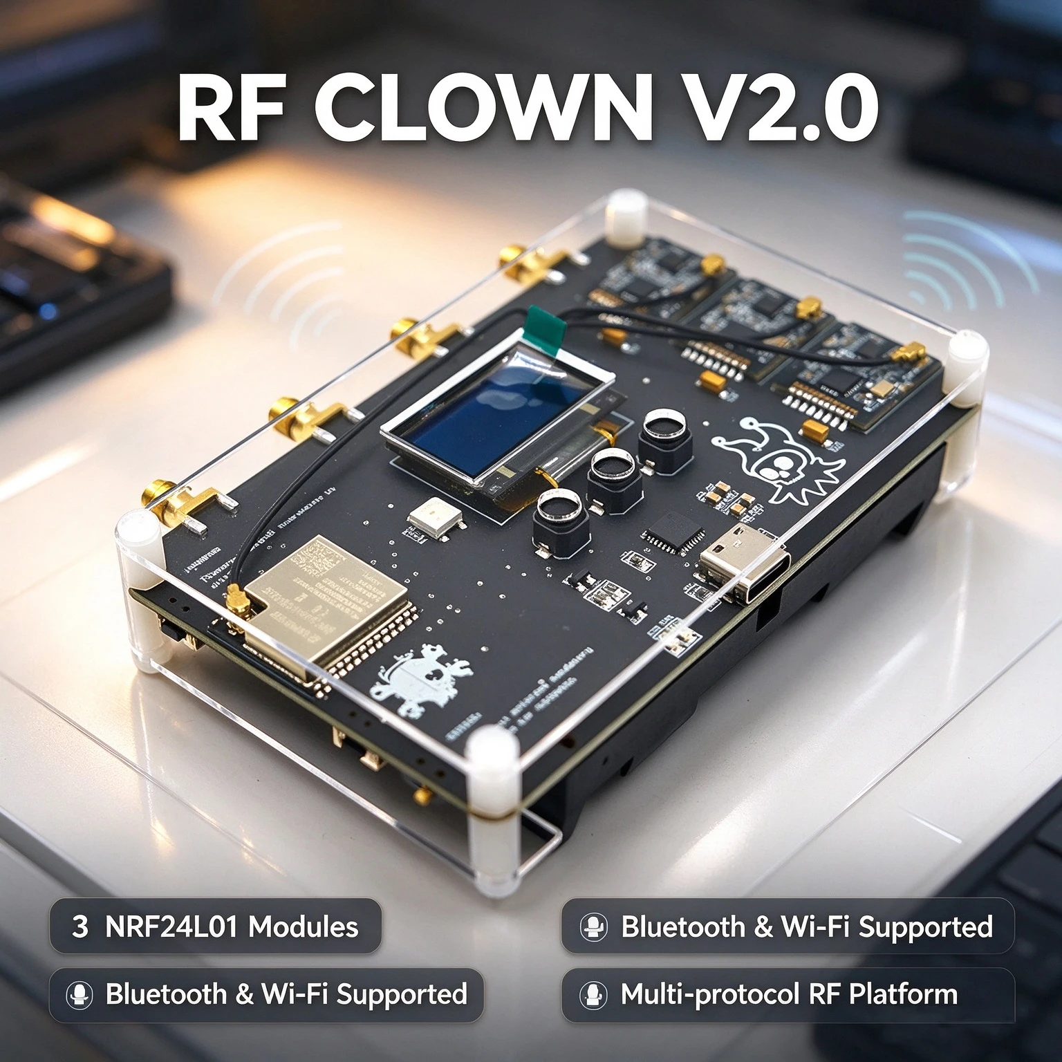 Modul Nirkabel ESP32 RF CLOWN  - Nrf24L01 ulasan dan harga